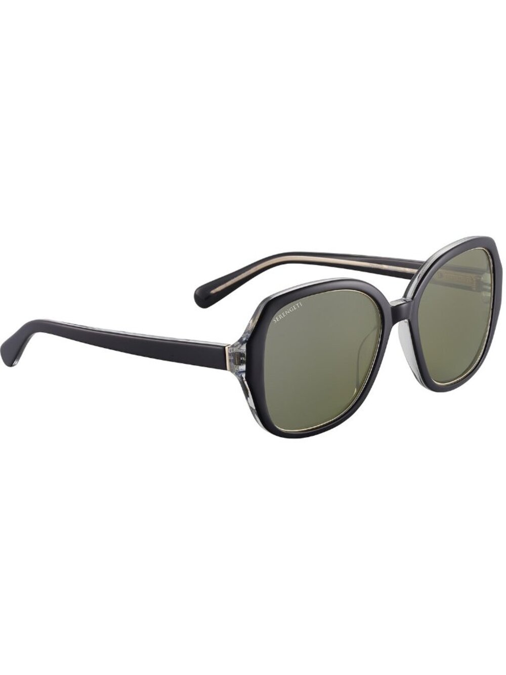 New Bassol optic Unisex Sunglasses Black Rectangle Multicolor Lens Acetate Frame